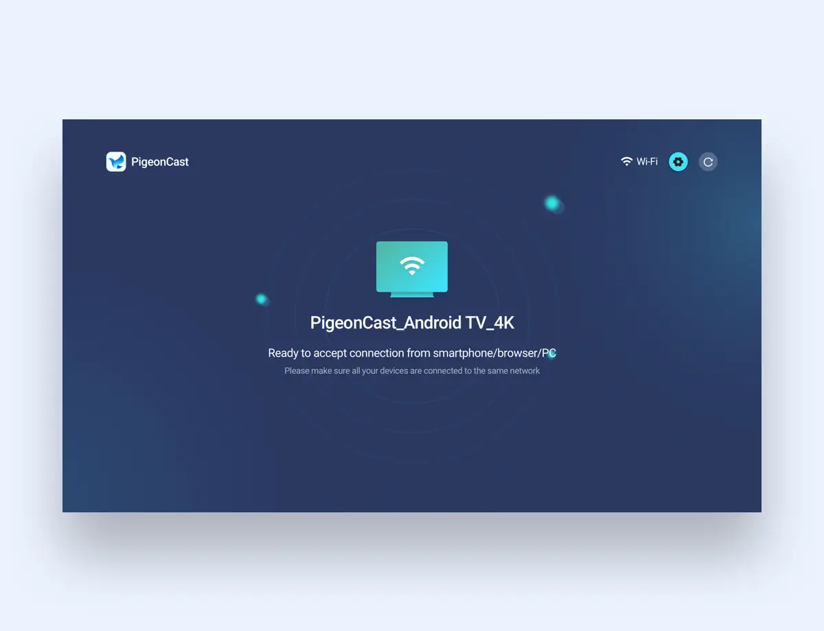 Download and install PigeonCast for Android TV
