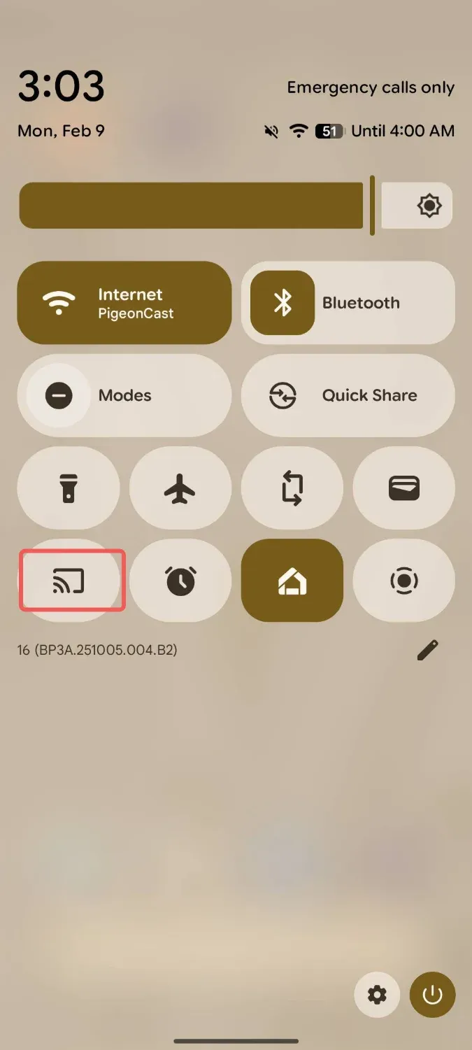 Open Quick Settings Panel on Android Phone
