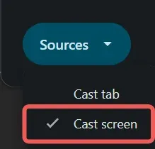 Cast Screen on Browser