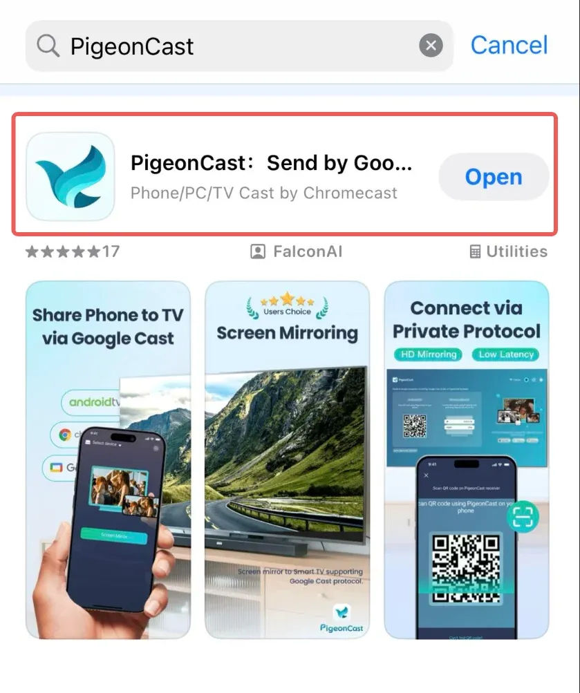 Descargue la aplicación PigeonCast en App Store