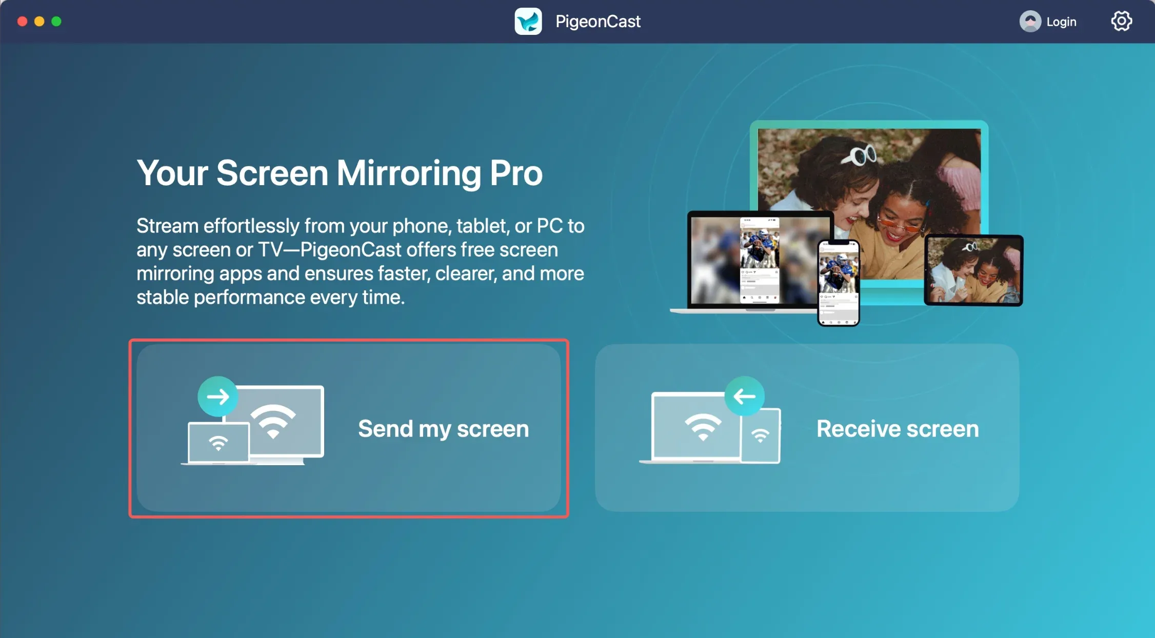 Send Screen on Mac