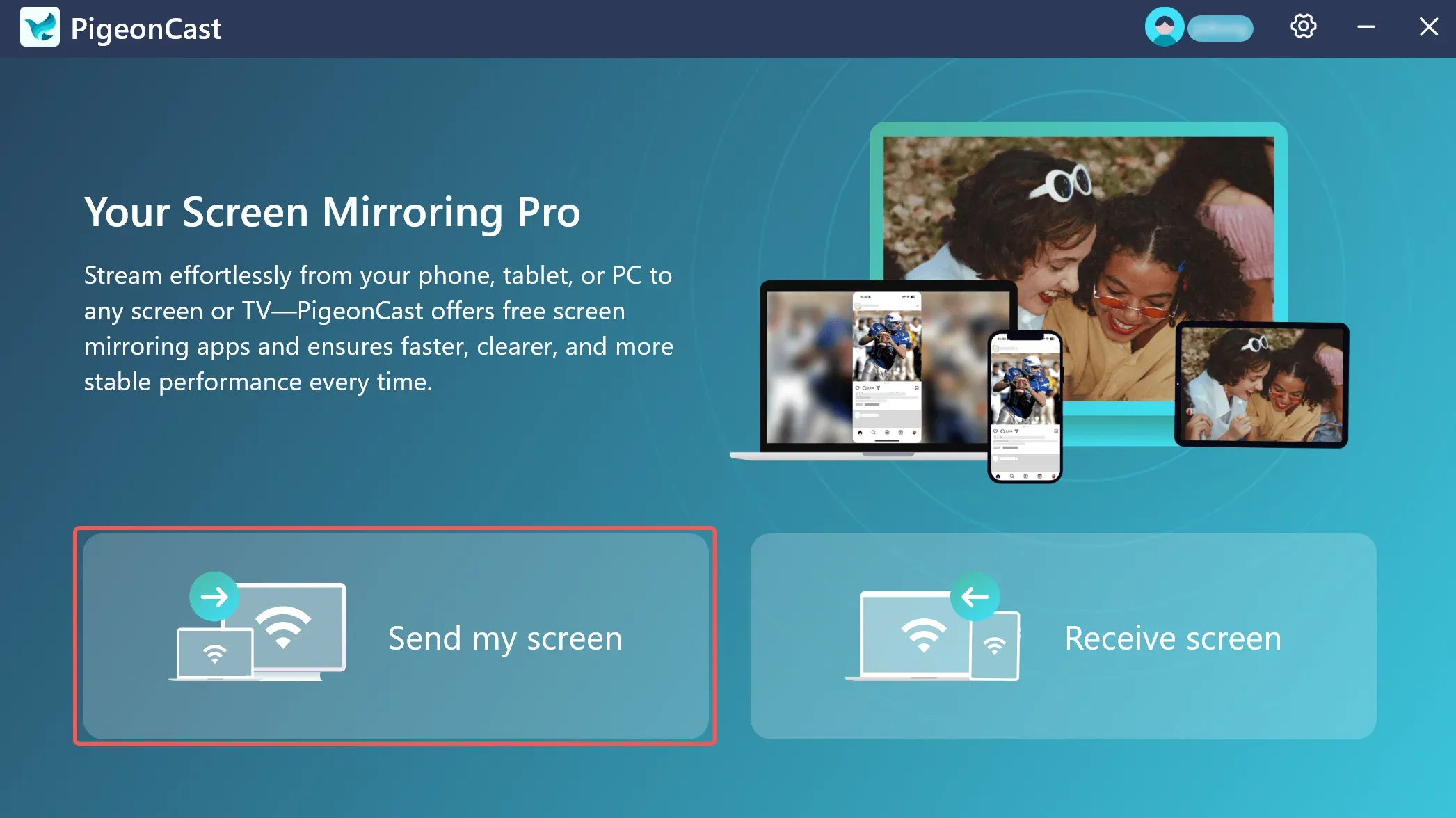 Send Screen on Windows